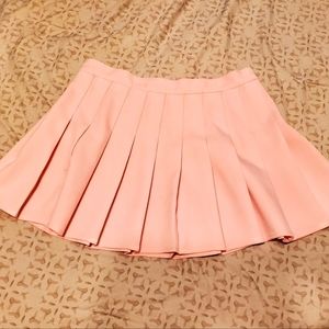 Pink Pleated Skirt